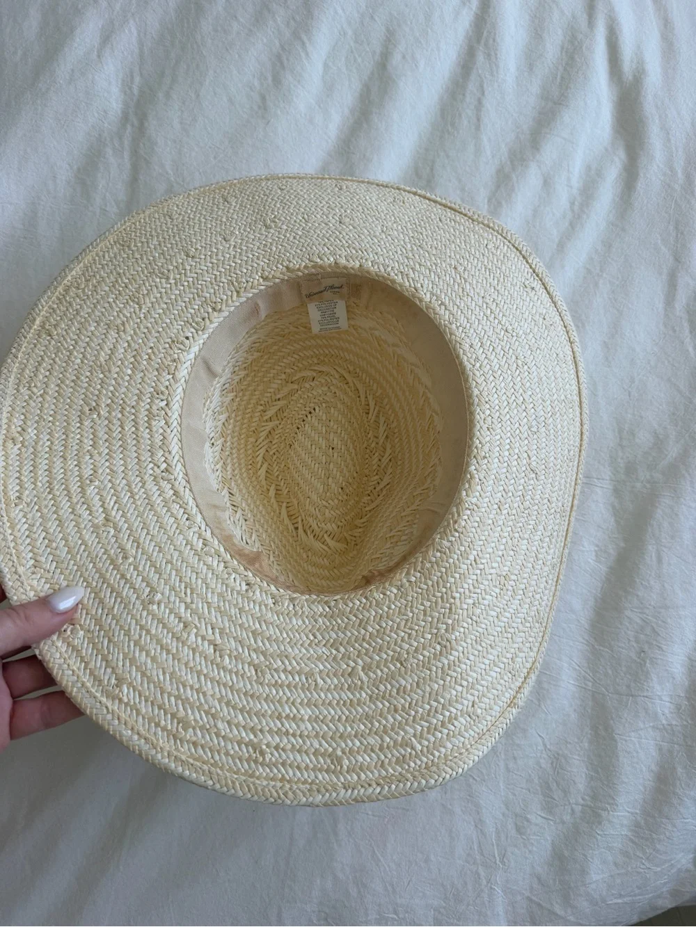 Wide Brim Straw Sun Hat - Natural